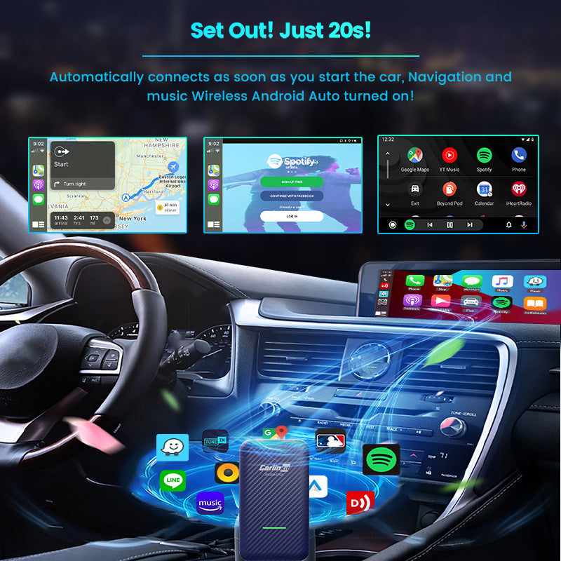 Smart CarPlay 4.0 Wireless Android Auto Adapter