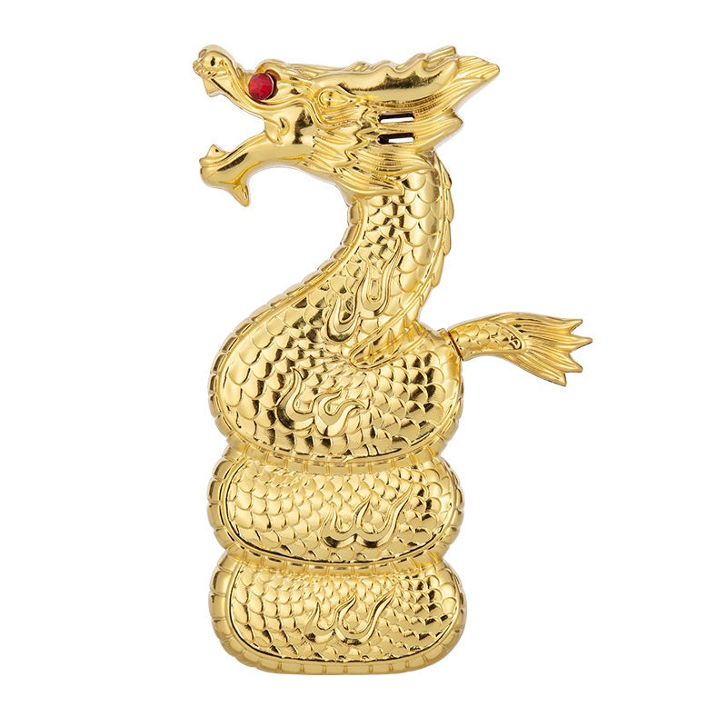 Metal Creative Windproof Red Flame Dragon Lighter