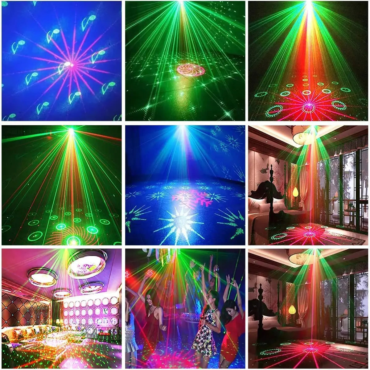 LuminaGroove Laser Party Projector: Voice-Controlled Disco Lights for Festive Celebrations"