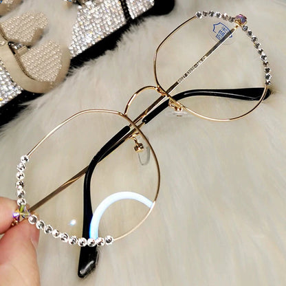 Rhinestone Anti-Blue Light Glasses