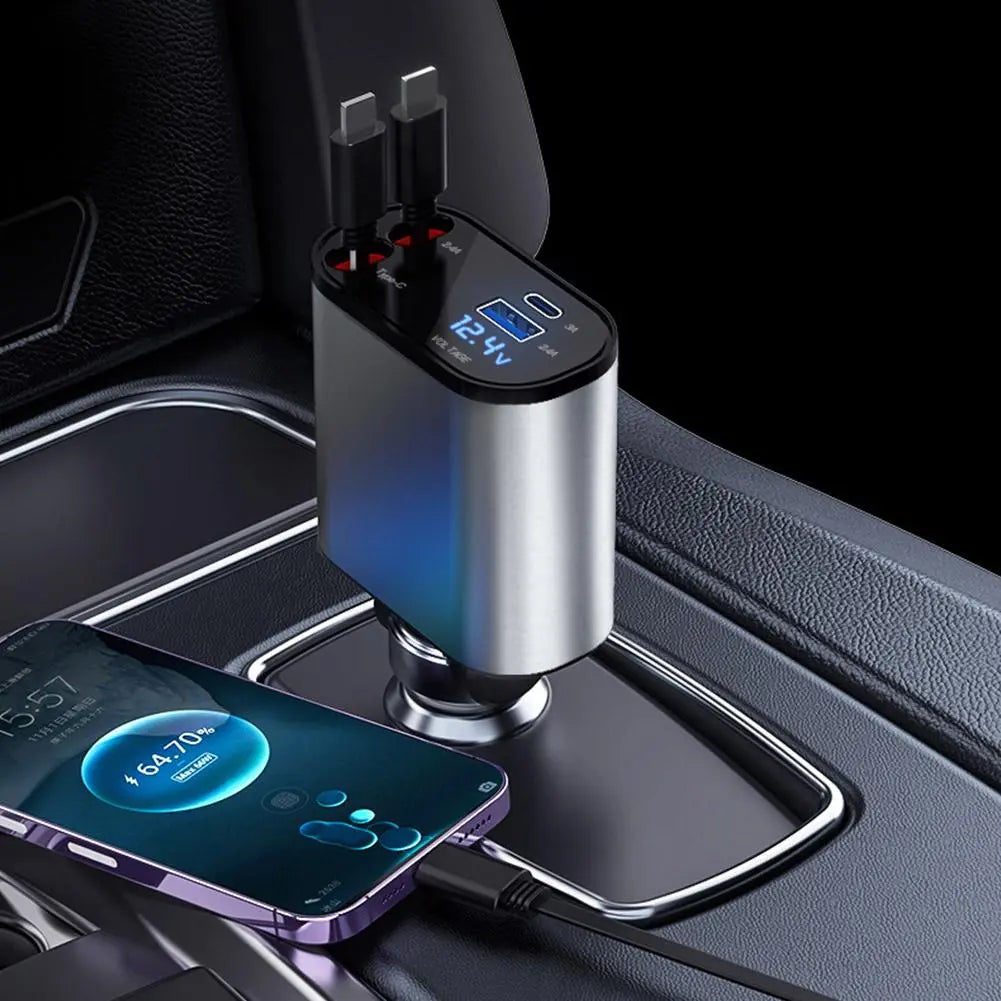 Fast Charge 4-in-1 Car Charger