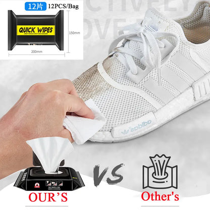 Sneaker Wipe-12: Quick Clean Travel Wipes