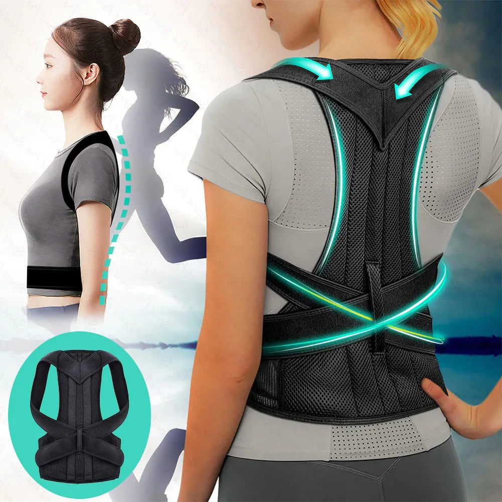 Belt lumbar column posture corrector vest