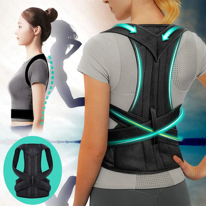 Belt lumbar column posture corrector vest