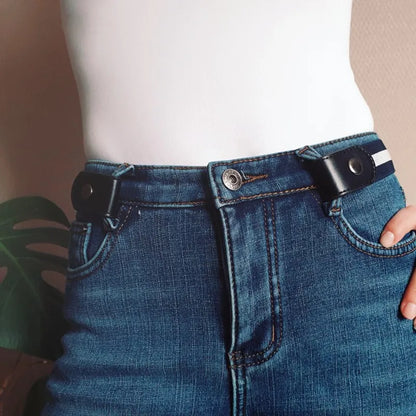 No-Buckle Stretch Elastic Waist Belt