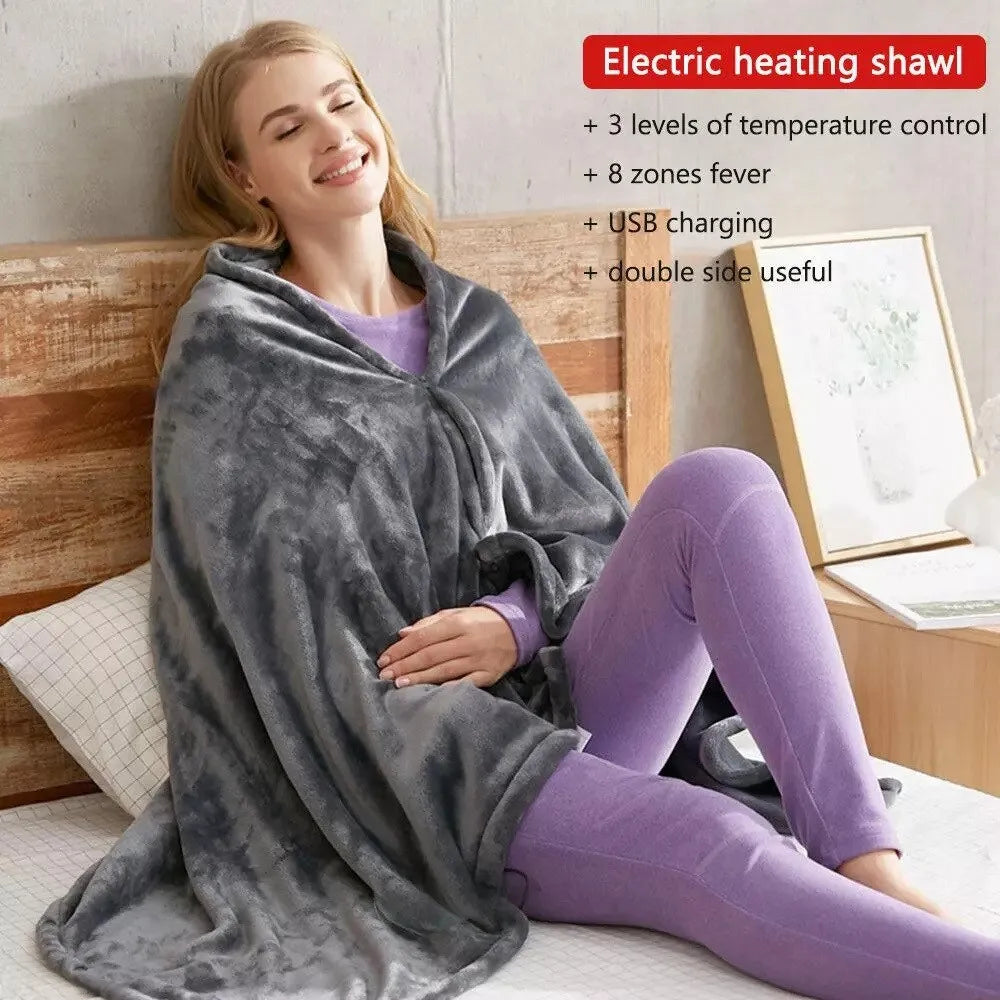 USB Plug Warm Shawl Blanket