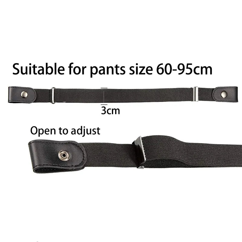 No-Buckle Stretch Elastic Waist Belt