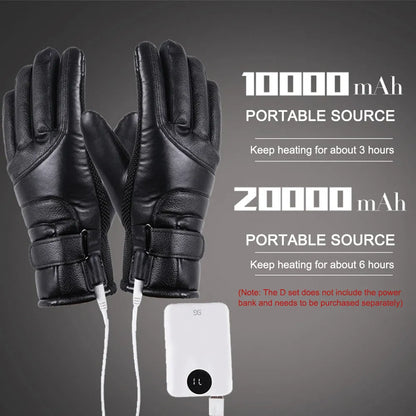 Gants chauffants rechargeables par USB ou gants thermiques d'hiver avec chauffage 