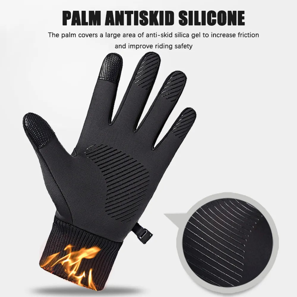 Winter Waterproof Men's Gloves Windproof Sports Fishing Touchscreen Driving Motorcycle Ski Non-slip Warm Cycling Women Gloves