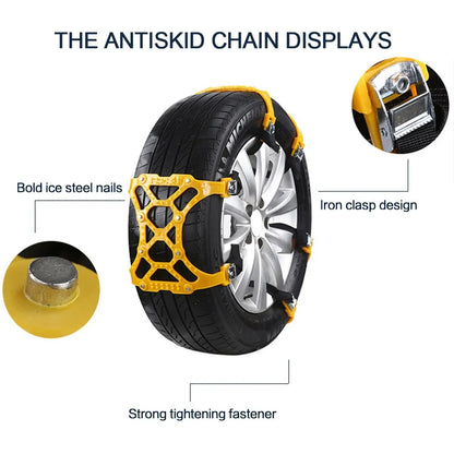 Anti Skid Snow Chains Car Winter Tire Wheels