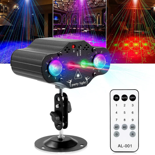 LuminaGroove Laser Party Projector: Voice-Controlled Disco Lights for Festive Celebrations"