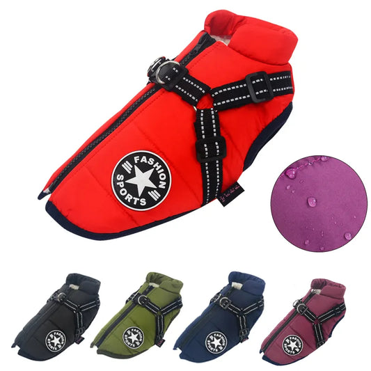 WarmPaws Dog Jacket with Harness