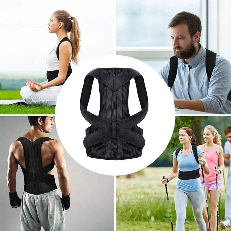 Belt lumbar column posture corrector vest