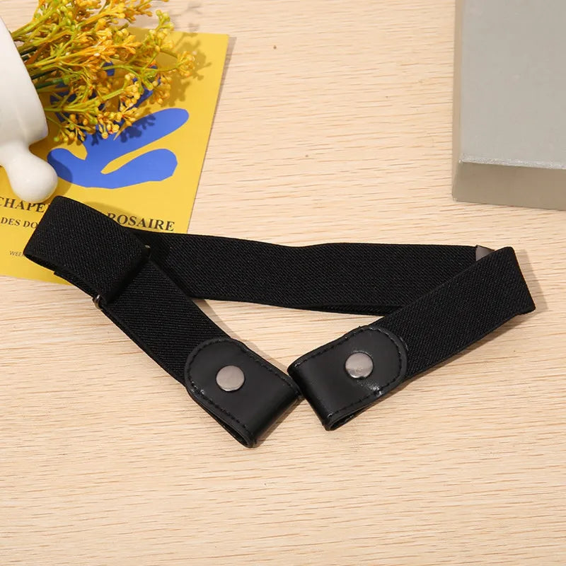 No-Buckle Stretch Elastic Waist Belt