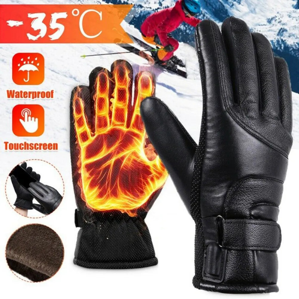 Beheizte Handschuhe, wiederaufladbar über USB oder Winter-Thermohandschuhe mit Heizung 