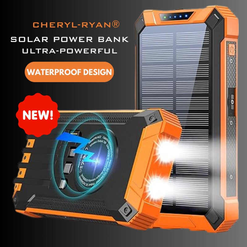 Cheryl Ryan® Intelligente, kabellose Solar-PowerBank