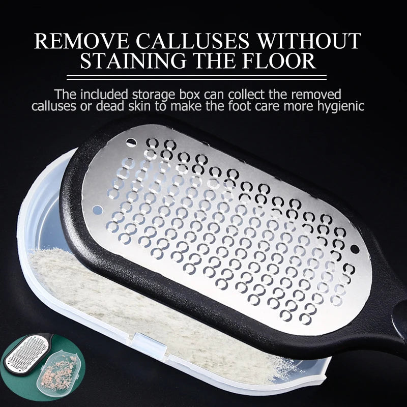 SoleRevive Professional Steel Foot File: Callus Remover for Silky, Smooth Feet