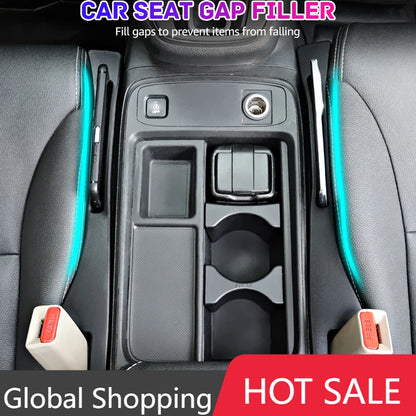 Car Seat Gap Filler Strip Car Seat Filler Between Car Seats Supplies Leak-proof Anti-Drop Seat Gap Plug Strip With Hole