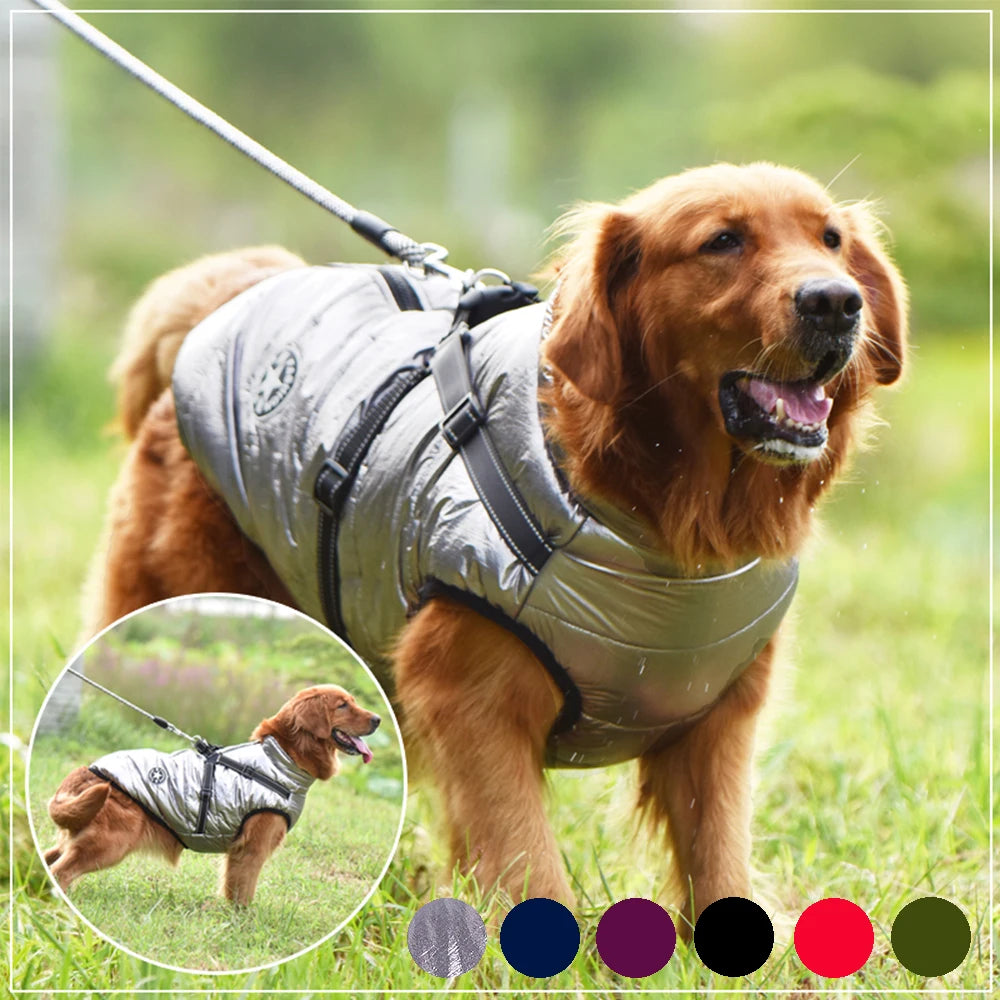 WarmPaws Dog Jacket with Harness