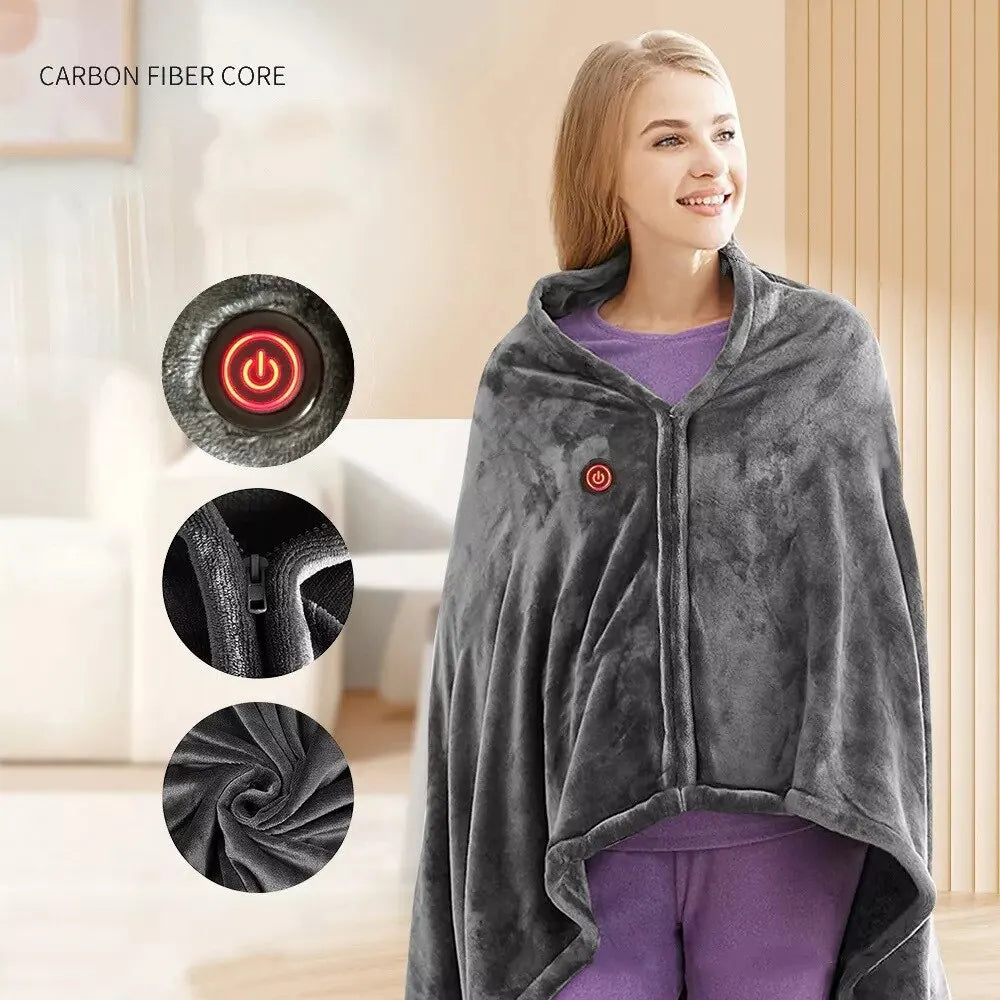 USB Plug Warm Shawl Blanket