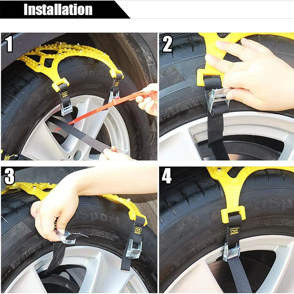 Anti Skid Snow Chains Car Winter Tire Wheels