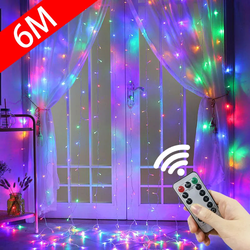 USB LED Curtain Garland Lights