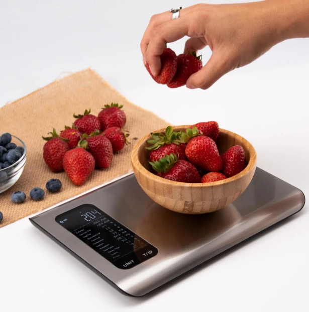 Silver Smart Nutrition Scale - Multi-Unit Measurement