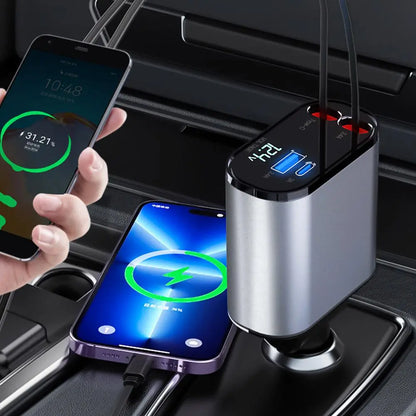 Fast Charge 4-in-1 Car Charger