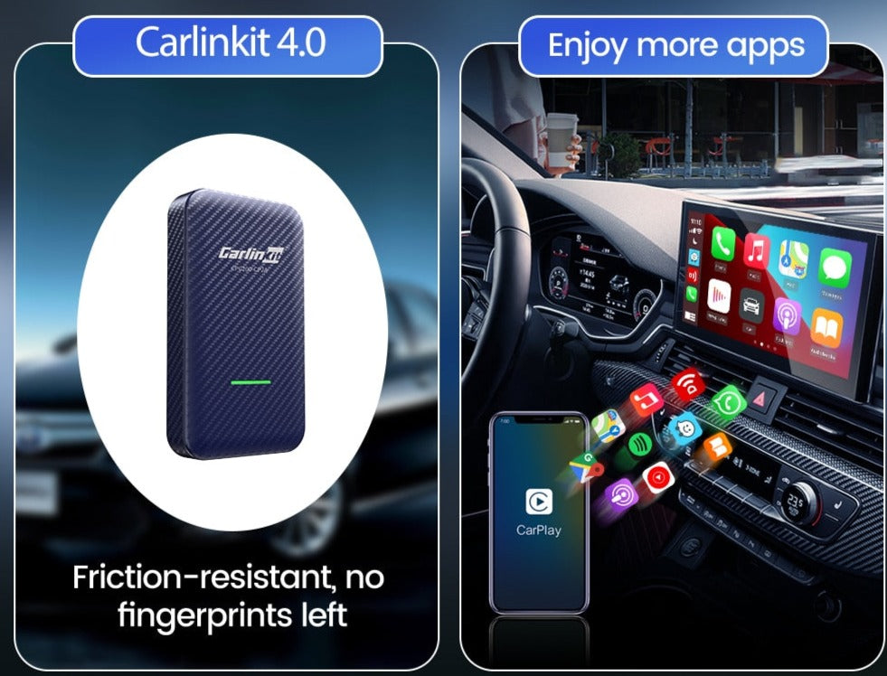 Adaptateur automatique Android sans fil Smart CarPlay 4.0