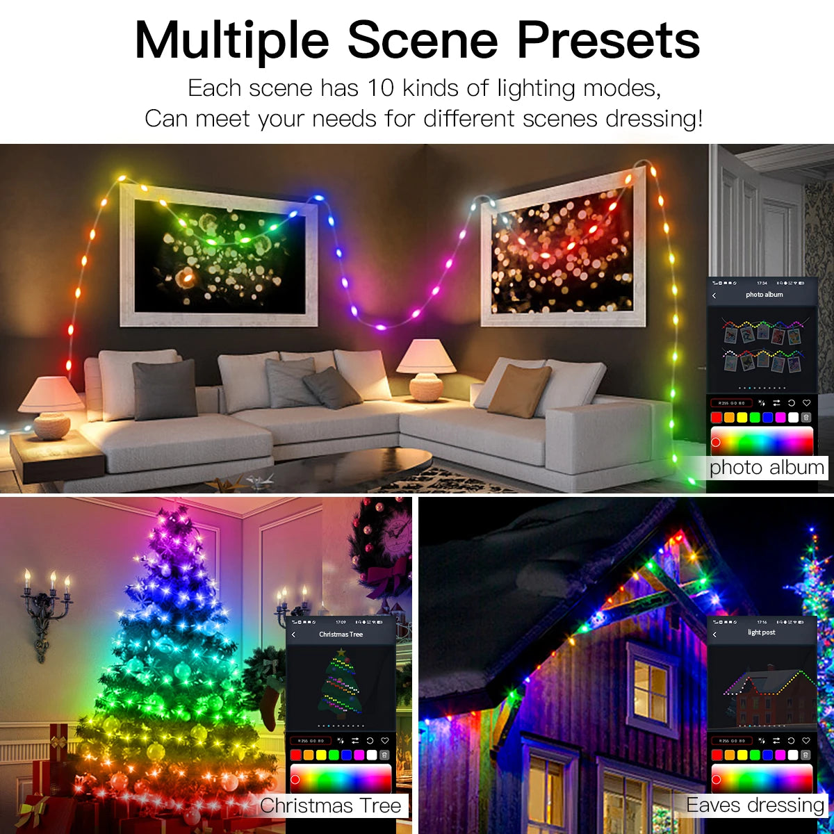 DreamColor Bluetooth LED String Lights