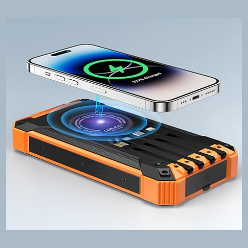 Cheryl Ryan® Smart Wireless Charging Solar PowerBank