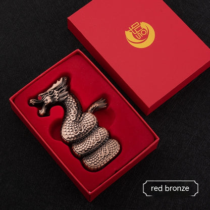 Metal Creative Windproof Red Flame Dragon Lighter