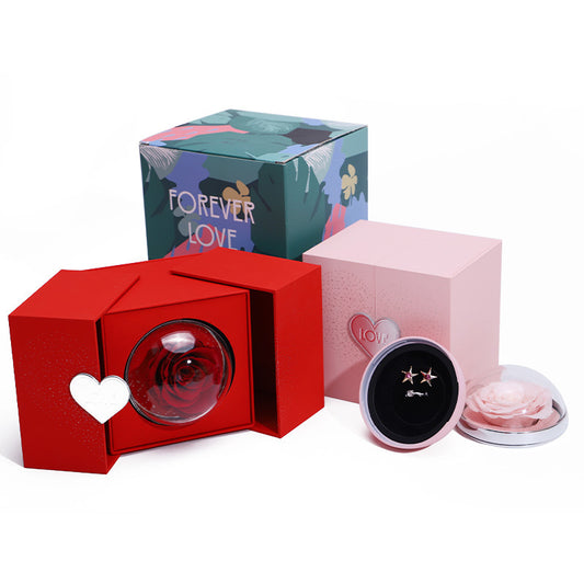 Enchanting Eternal Rose Box: A Perfect Valentine's Surprise Gift with Jewelry Storage