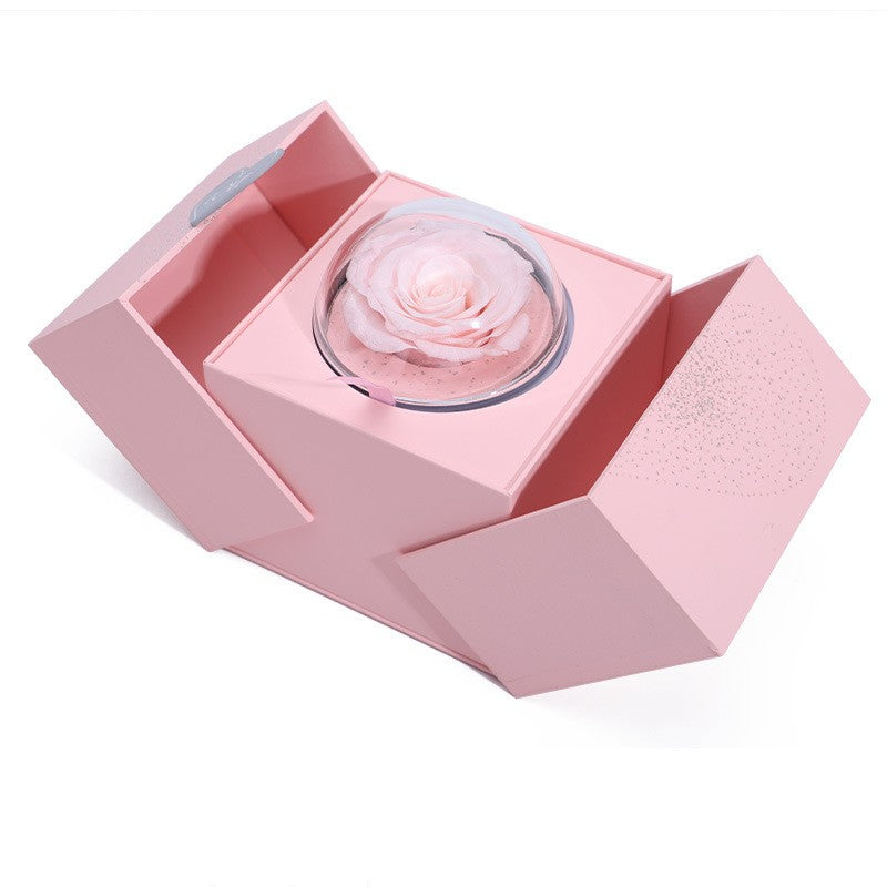 Enchanting Eternal Rose Box: A Perfect Valentine's Surprise Gift with Jewelry Storage